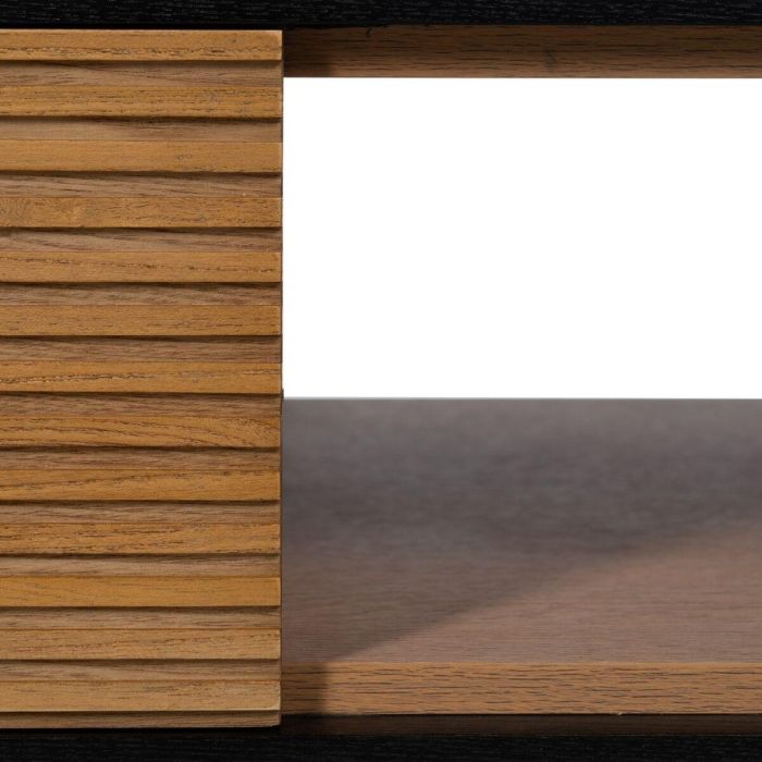 Mesa de Centro ORLEANS Negro Natural Hierro Madera MDF 124 x 60 x 43,5 cm 5