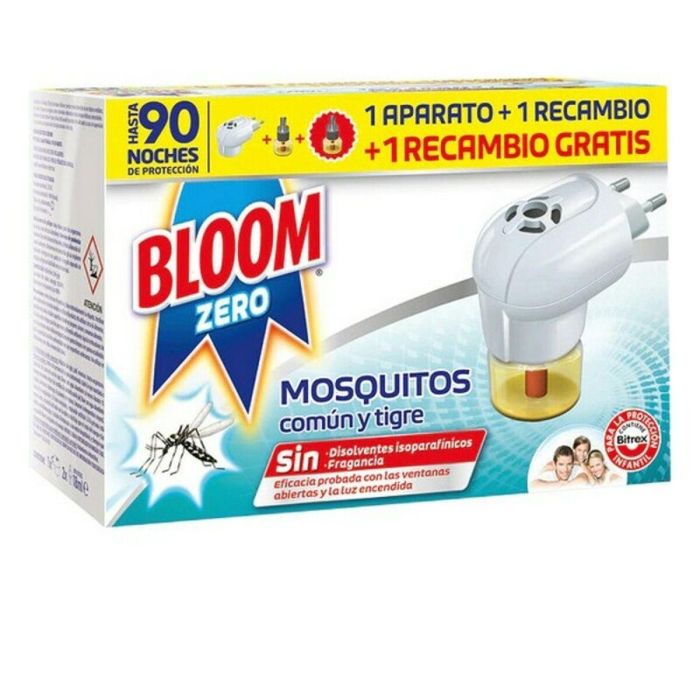 Bloom Zero Mosquitos Aparato Eléctrico Insecticida con 2 Recambios - Protección Contra Mosquitos y Moscas Bloom Zero Mosquitos Aparato Eléctrico Insecticida con 2 Recambios - Protección Contra Mosquitos y Moscas