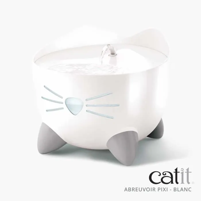 Catit Fuente de Agua Automática para Gatos PIXI - 2,5 L - Blanco 0 Catit Fuente de Agua Automática para Gatos PIXI - 2,5 L - Blanco 0