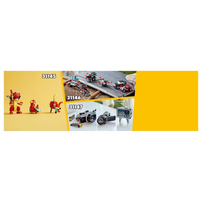 LEGO Creator Camión Plataforma con Helicóptero 31146 Juego de Construcción con 270 Piezas para Niños a partir de 7 años 8 LEGO Creator Camión Plataforma con Helicóptero 31146 Juego de Construcción con 270 Piezas para Niños a partir de 7 años 8