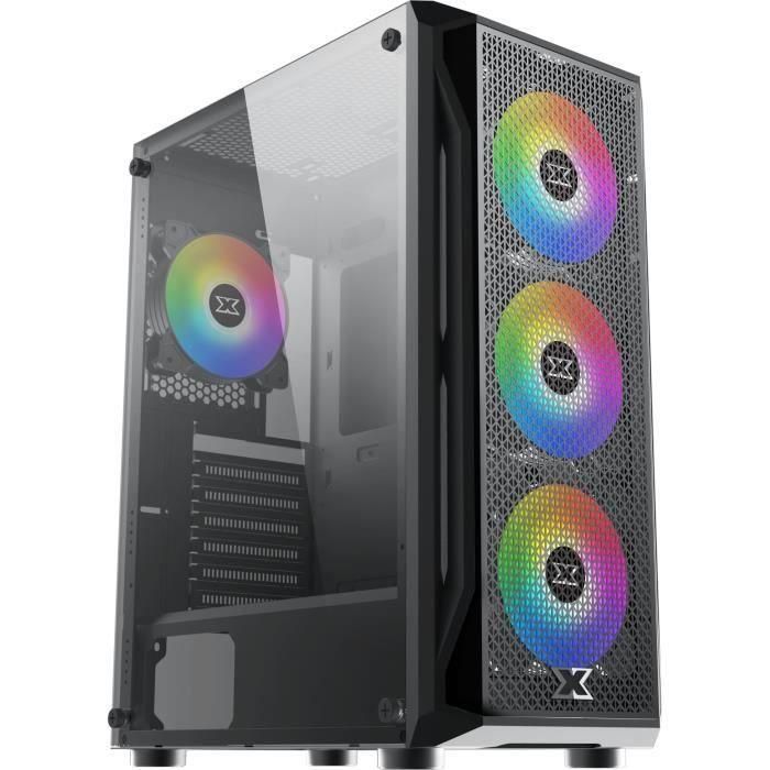 Carcasa para PC - XIGMATEK - Gaming X - Carcasa sin fuente de alimentación - Torre mediana - Formato ATX - Negro (EN46621) Carcasa para PC - XIGMATEK - Gaming X - Carcasa sin fuente de alimentación - Torre mediana - Formato ATX - Negro (EN46621)