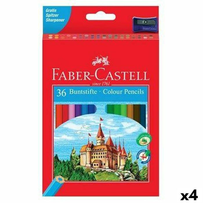Lápices de colores Faber-Castell Multicolor 4 Piezas Lápices de colores Faber-Castell Multicolor 4 Piezas