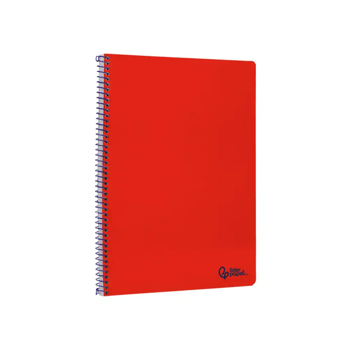 Liderpapel Cuaderno Espiral Smart A4 Tapa Blanda 80 Hojas 75gr Pauta 2.5mm con Margen Rojo 2