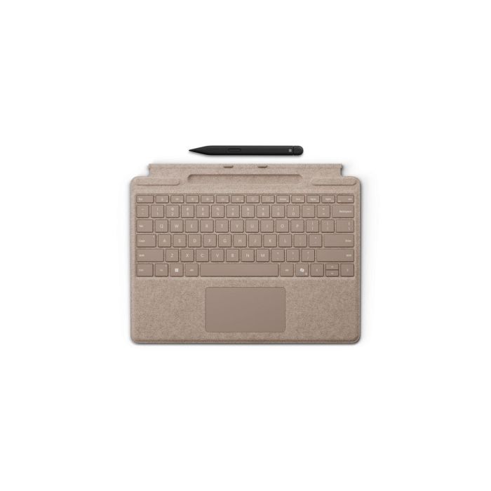 Microsoft Teclado Surface Pro + Slim Pen 2 para Surface Pro 8/9/11, QWERTY Español Mecánico con Panel Táctil y Carga Lápiz