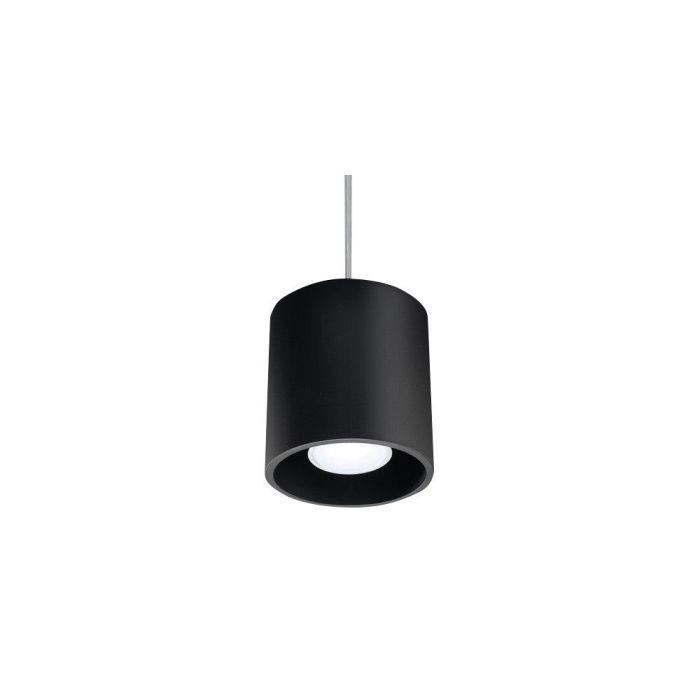 Orbis SOL-SL.0051 Lámpara Colgante Moderna Minimalista Cilíndrica, Disponible en Negro, Gris o Blanco