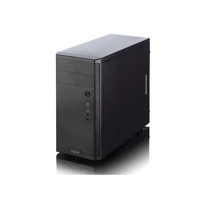 Fractal Design CORE 1100 Mini Tower PC Negro - FD-CA-CORE-1100-BL - Compatible con micro ATX/Mini-ITX, Ventilador 120mm 13