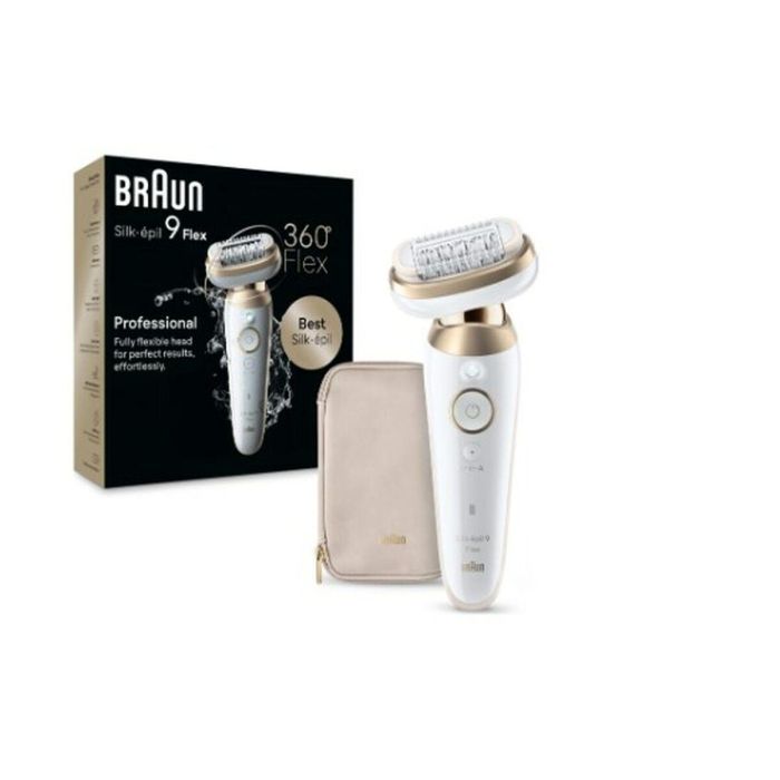 Braun BRA1709423063658 Depiladora Silk Epil 9-011 3D con Cabezal Flexible, Tecnología Wet & Dry y 40 Pinzas MicroGrip 1