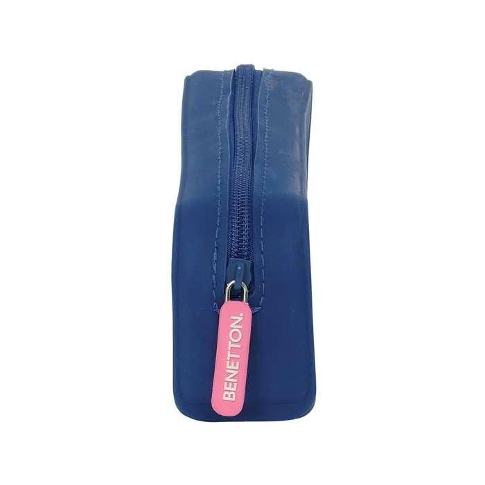 Estuche Escolar Benetton Cool Azul marino 18.5 x 7.5 x 5.5 cm 1