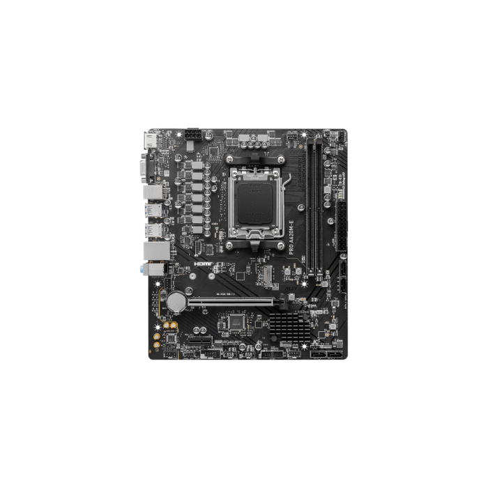 MSI PRO A620M-E Placa Base AMD A620 Socket AM5 Mini-ATX, Compatible con AMD Ryzen 7th Gen, DDR5-SDRAM, 911-7E28-001 0 MSI PRO A620M-E Placa Base AMD A620 Socket AM5 Mini-ATX, Compatible con AMD Ryzen 7th Gen, DDR5-SDRAM, 911-7E28-001 0