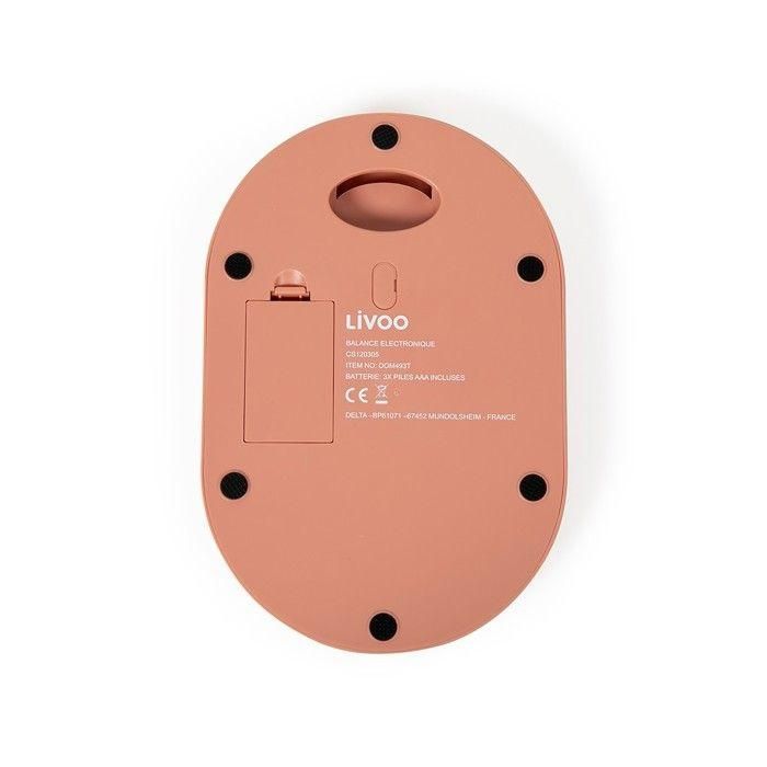 Livoo DOM493T Báscula de Cocina Electrónica Digital, ideal para pesar alimentos e ingredientes, color Terracota 3 Livoo DOM493T Báscula de Cocina Electrónica Digital, ideal para pesar alimentos e ingredientes, color Terracota 3