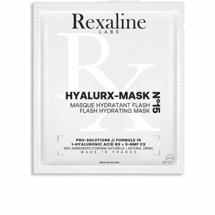 REXALINE HYALURX-MASK flash hydrating mask 20 ml - Mascarilla Facial Hidratante Antiarrugas y Antiedad con Ácido Hialurónico