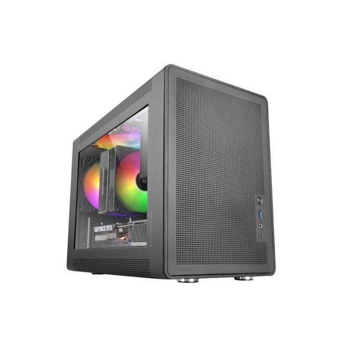 Mars Gaming MC-XPS Caja Gaming Minitorre Cristal Templado FRGB Ventilador MESH USB-C MicroATX/Mini-ITX
