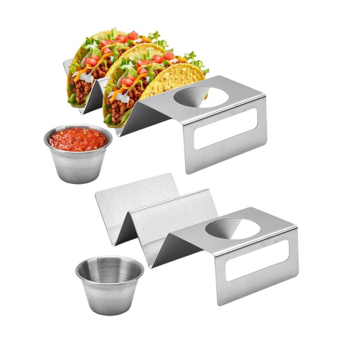 Soporte para 2 tacos con salsera My Bar - Inde (12 Unidades) 2 Soporte para 2 tacos con salsera My Bar - Inde (12 Unidades) 2