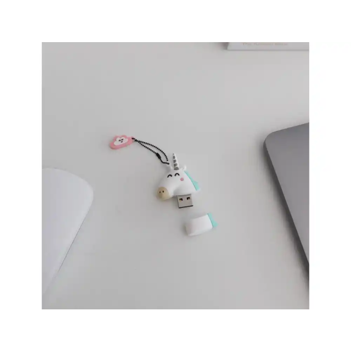 Mr. Wonderful Memoria USB 32GB Unicornio Llavero Pendrive Compatible con USB C 3