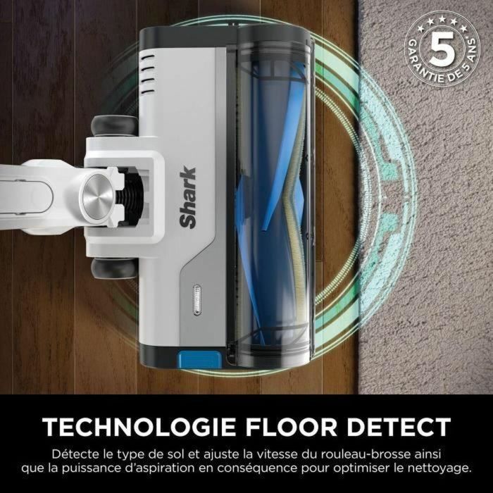 Shark Aspiradora de escoba inalámbrica IZ380EU, Ligera y flexible, Tecnología FloorDetect, Antienredos 5