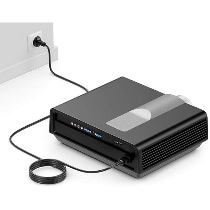 EQUIP 112110 Cable de Alimentación C18 a Schuko, 1.80m, Ángulo 180°, Negro 4