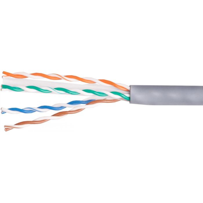 Equip 404532 Cable de Red Cat6 U/UTP 305m Gris LSZH, 4 Pares Sólido Cobre 23 AWG para Instalación Plug and Play