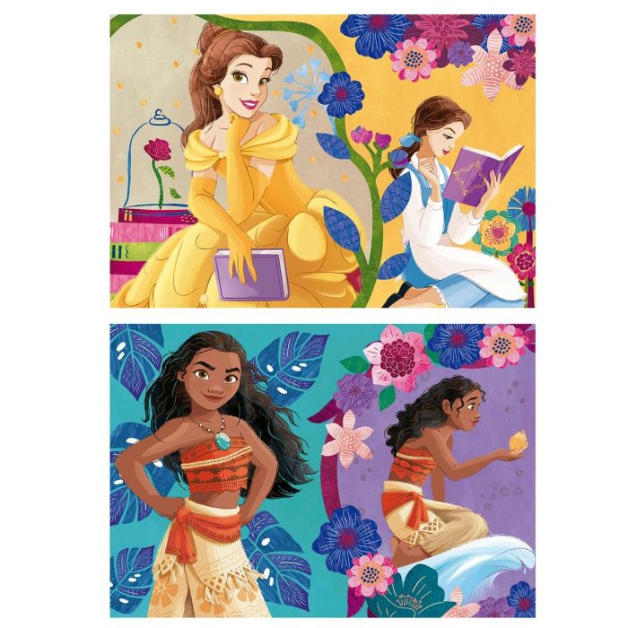 Puzzle 2X25 Disney Princess (Bella + Vaiana) 19671 Educa 1