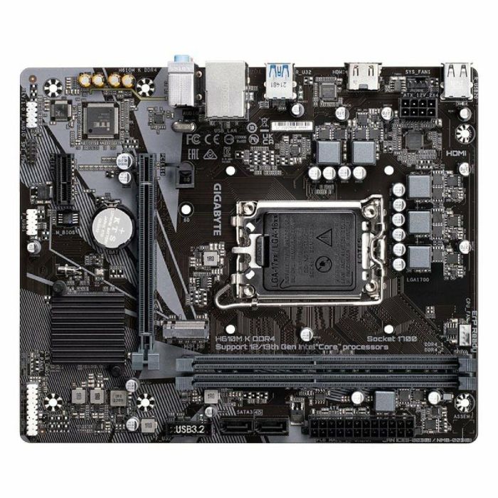 Gigabyte H610M K DDR4 Intel LGA 1700 DDR4 Placa Base para PC 1
