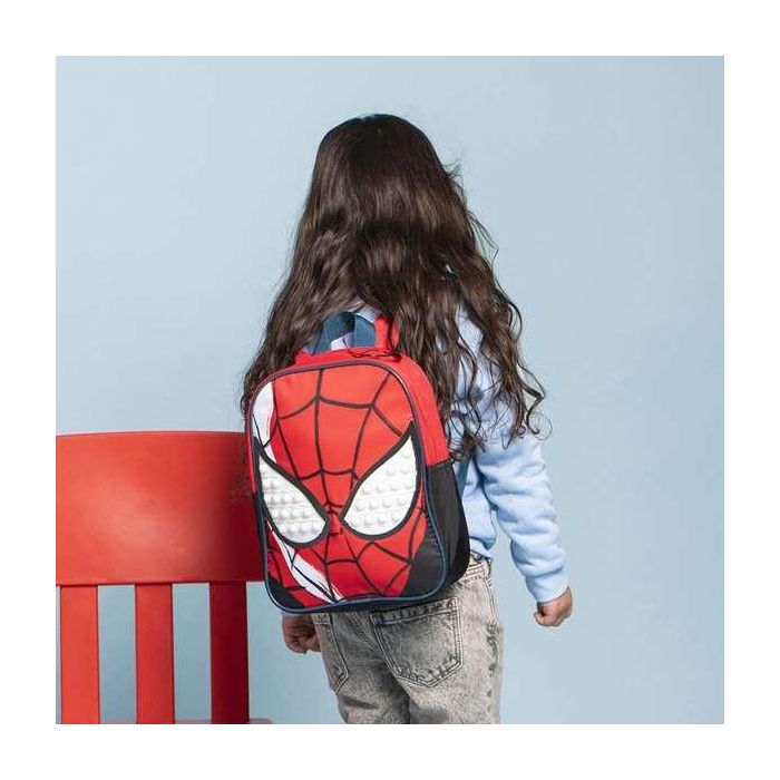 Mochila infantil personaje aplicaciones spiderman 21.7 x 28.0 x 9.0 cm 3