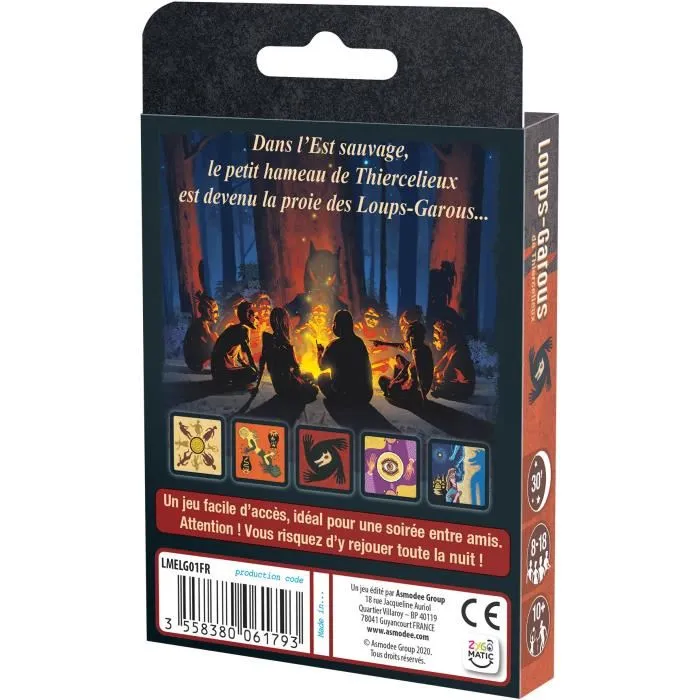 Asmodee Les Loups-Garous de Thiercelieux Edición 2021 Juego de mesa Juego grupal rol oculto Idioma francés Asmodee Les Loups-Garous de Thiercelieux Edición 2021 Juego de mesa Juego grupal rol oculto Idioma francés