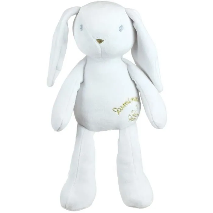 Jemini Conejo de peluche luminoso +/- 30 cm, suave y tranquilizador para niños 4