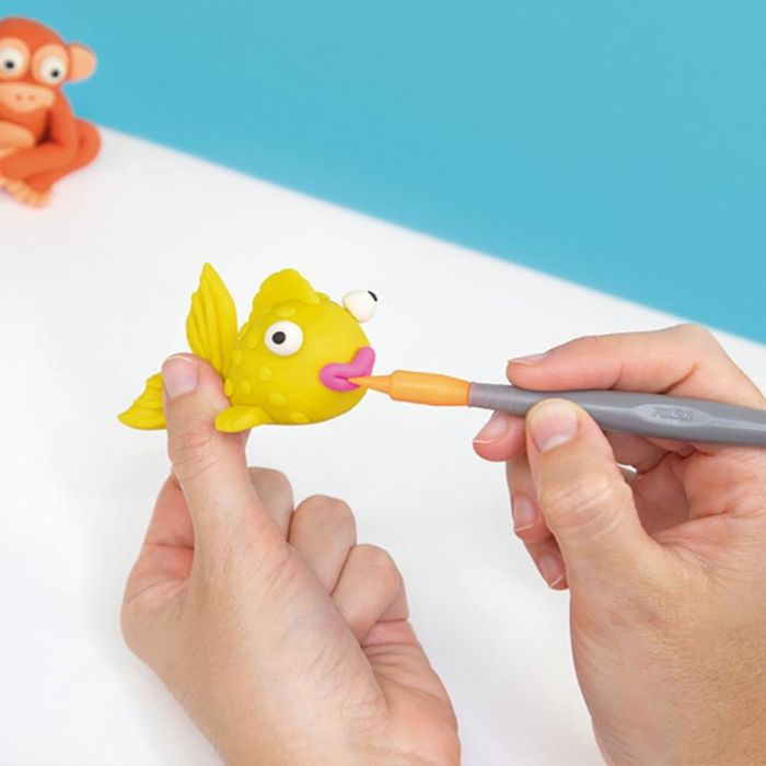 Milán Conjunto 2 mangos + 8 puntas diferentes Herramientas de Modelado Plástico Manualidades Colores Surtidos 3