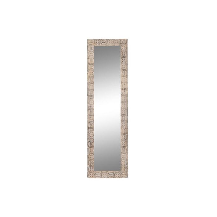 Espejo de pared DKD Home Decor 44 x 3 x 150 cm Cristal Marrón Blanco Madera de mango Indio Madera MDF Decapé Espejo de pared DKD Home Decor 44 x 3 x 150 cm Cristal Marrón Blanco Madera de mango Indio Madera MDF Decapé