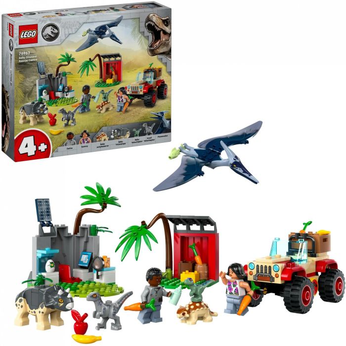 LEGO 76963 Jurassic World Centro de Rescate de Bebés Dinosaurios, Juguete con Figuras de Triceratops y Velociraptor 14 LEGO 76963 Jurassic World Centro de Rescate de Bebés Dinosaurios, Juguete con Figuras de Triceratops y Velociraptor 14