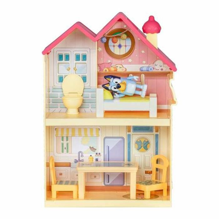 Mini casa bluey 28 cm con dos plantas y diferentes estancias, incluye figura de bluey 7 cm 2