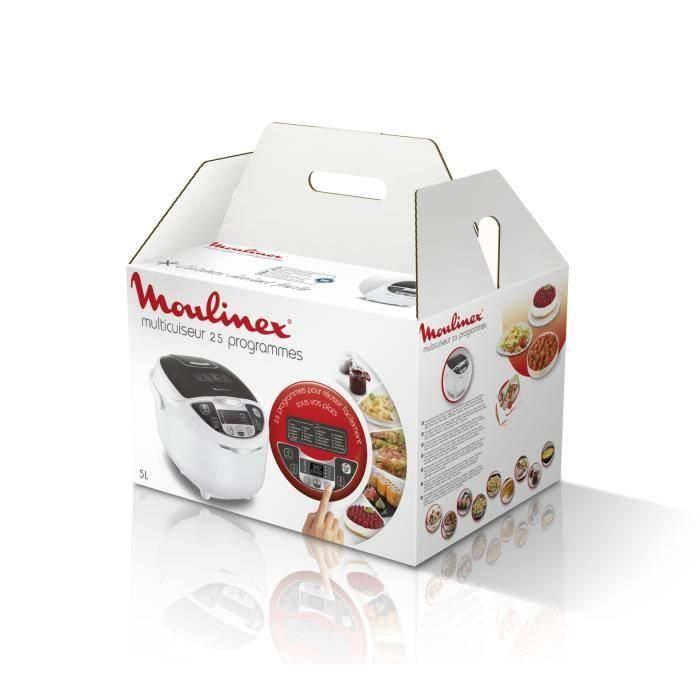 MOULINEX MK708E10 Multicooker eléctrico 25 en 1 - 750W - Blanco / Gris 4 MOULINEX MK708E10 Multicooker eléctrico 25 en 1 - 750W - Blanco / Gris 4
