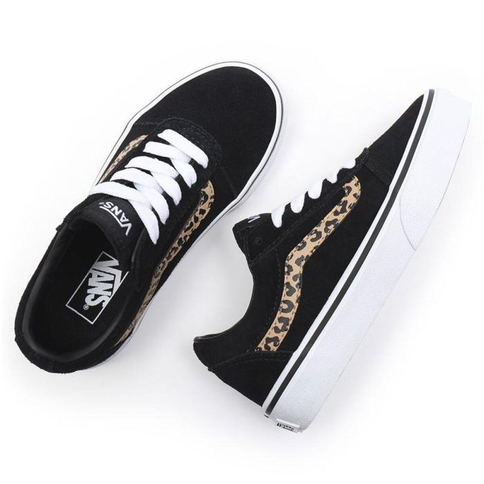 Zapatillas Casual Niño Vans Ward Suede Negro Leopardo 27 4