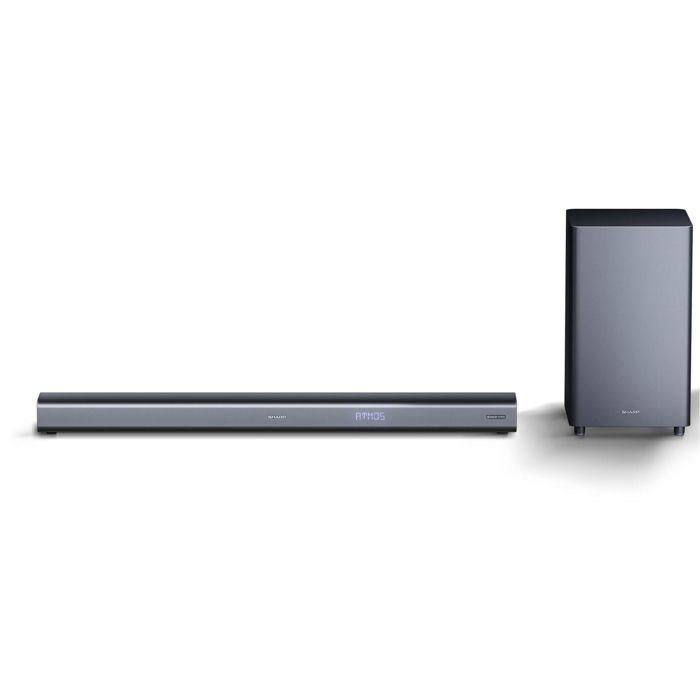 Barra de sonido de 3.1 canales con Dolby Atmos - SHARP HT-SBW460 - Bluetooth 4.2 - Gris Barra de sonido de 3.1 canales con Dolby Atmos - SHARP HT-SBW460 - Bluetooth 4.2 - Gris