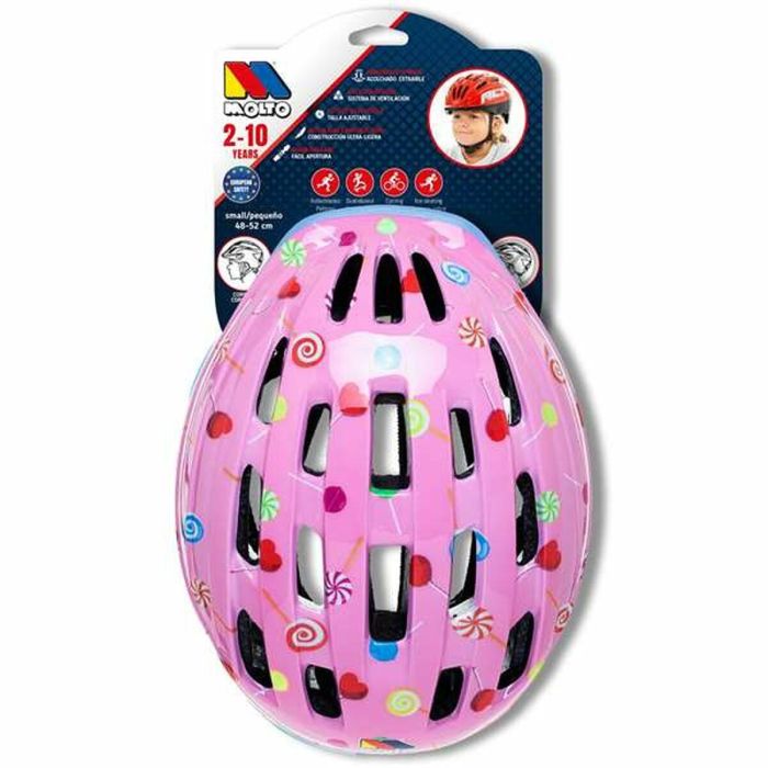 Casco mlt rosa 2/5 años talla 48-53 cm 1