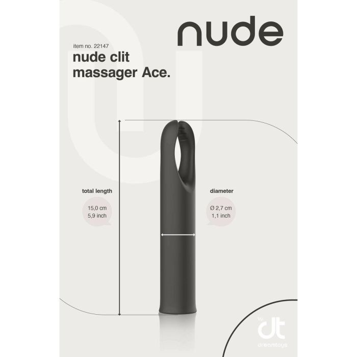 Masajeador Dream Toys Nude Gris 4 Masajeador Dream Toys Nude Gris 4