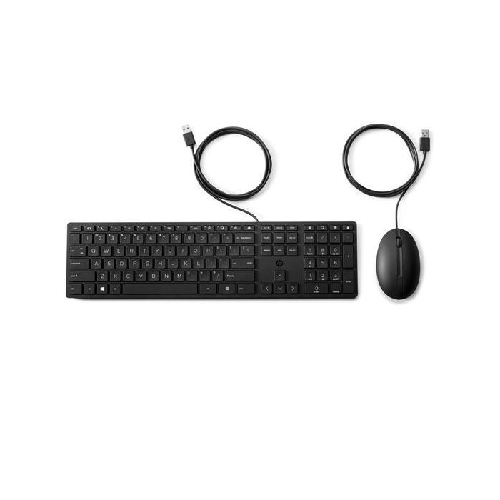 Hp Combo Teclado Y Ratón 320Mk Cable Usb Negro