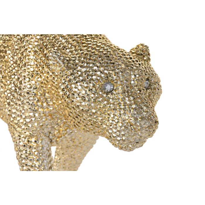 DKD Home Decor Figura Colonial Leopardo Dorado 120 x 44 x 23 cm 1