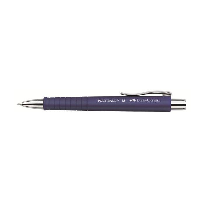FABER-CASTELL Bolígrafo Poly Ball M Azul, Tamaño de Línea Medio