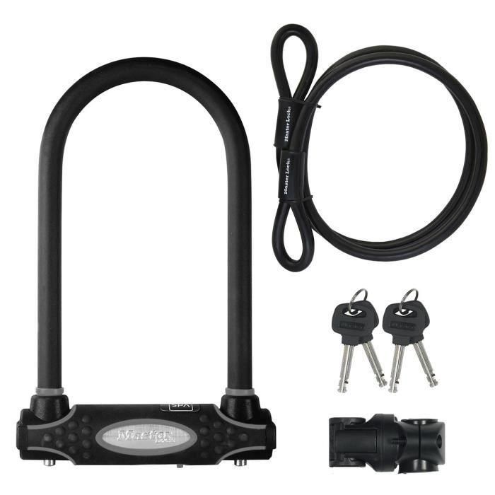 Cerradura MASTER LOCK U con Cable - Llave Cerradura MASTER LOCK U con Cable - Llave