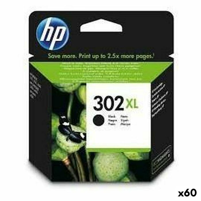Cartucho de Tinta Original HP 302 XL Negro (60 unidades)