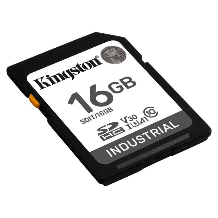 Kingston HC Industrial -40C to 85C 16GB Tarjeta SDHC Clase 10 UHS-I U3 V30 A1 Velocidad Lectura 100MB/s Escritura 80MB/s 1
