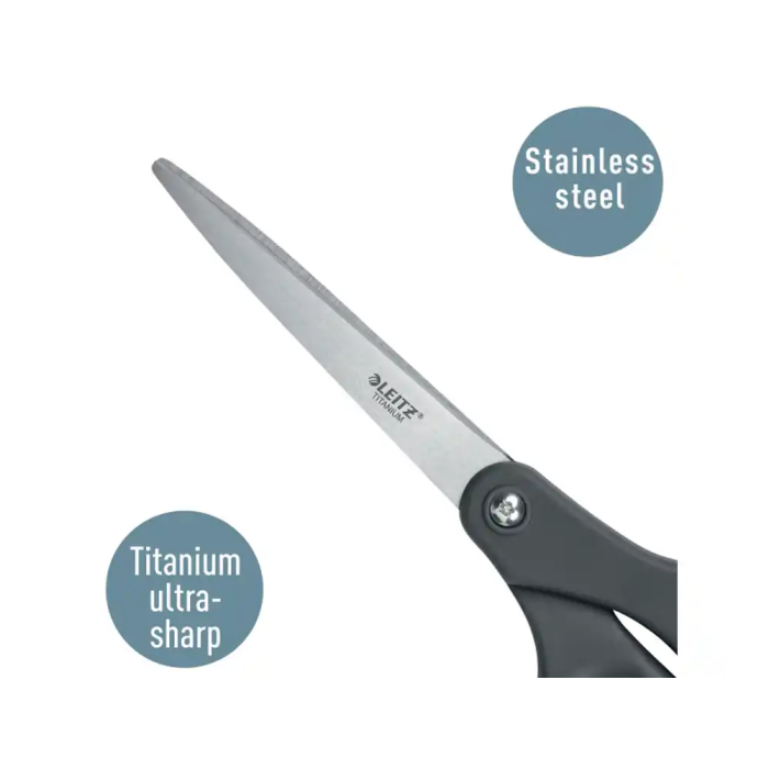 Leitz Tijeras de Oficina 20,5 cm Titanio Color Gris Oscuro 2