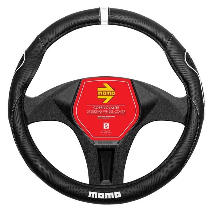 Funda Volante Momo Supergrip Universal Negro-Blanco 38-39 cm MOMLSWC014BW Funda Volante Momo Supergrip Universal Negro-Blanco 38-39 cm MOMLSWC014BW