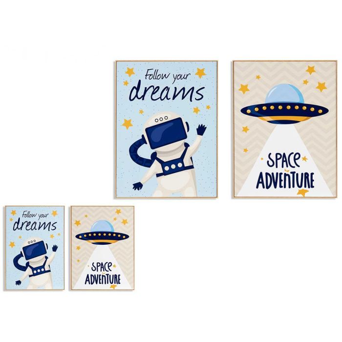 Cuadro Infantil Espacio 60X80Cm Surtidos Giftdecor (2 Unidades) Cuadro Infantil Espacio 60X80Cm Surtidos Giftdecor (2 Unidades)