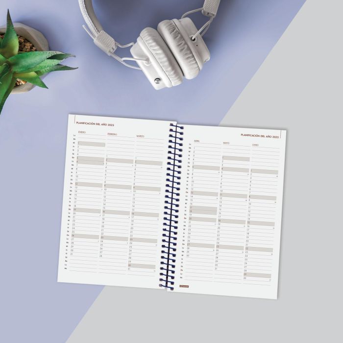 Agenda Finocam YEAR Azul 11,7 x 18,1 cm 2025 3