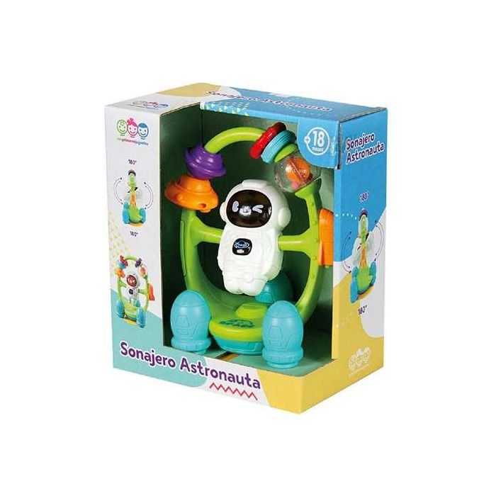 Sonajero astronauta con ventosa, luces y sonidos, gira 180º, 20x16cm - modelos surtidos 4 Sonajero astronauta con ventosa, luces y sonidos, gira 180º, 20x16cm - modelos surtidos 4