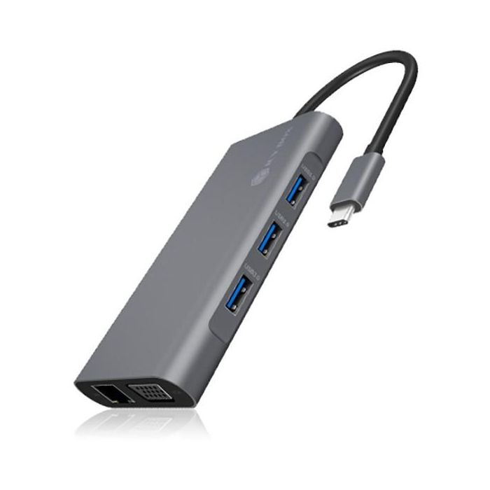 ICY BOX IB-DK4040-CPD USB-C 10-in-1 PD 100W DockingStation 7