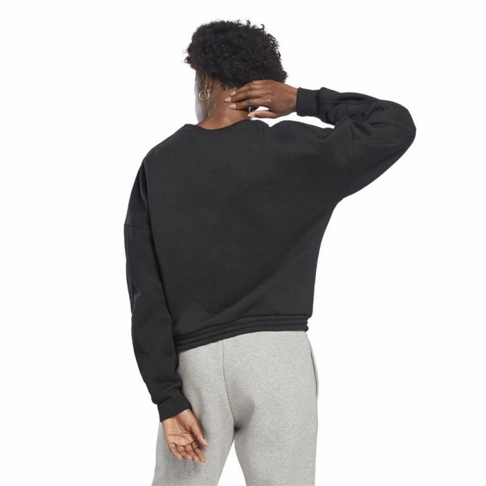 Sudadera sin Capucha Mujer Reebok Modern Safari Negro M 4 Sudadera sin Capucha Mujer Reebok Modern Safari Negro M 4