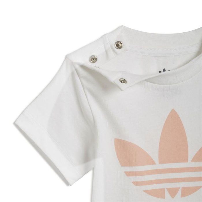 Conjunto Deportivo para Niños Adidas Trifolio Blanco 3