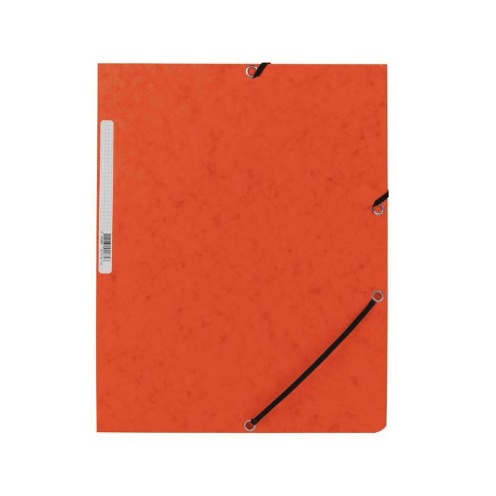 Carpeta Q-Connect Gomas Kf02170 Carton Simil-Prespan Solapas 320x243 mm Naranja 1